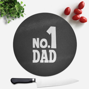No. 1 Dad Round Chopping Board