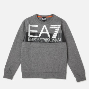 Emporio Armani EA7 Boys' Train Visibility Sweatshirt - Dark Grey Melange