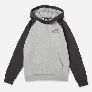 Emporio Armani EA7 Boys' Train 7 Colours Hoodie - Carbon Melange
