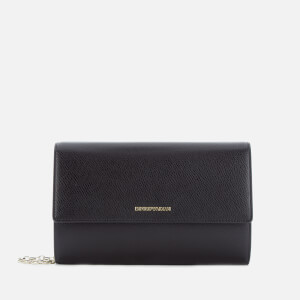 Emporio Armani Women's Large Zip Around Wallet - Black/Red