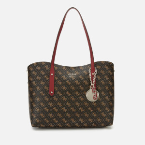 Guess Women's Multi Logo Shopper Bag - Brown