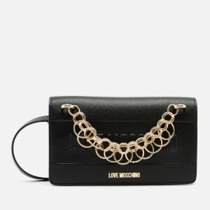Love Moschino Women's Chain Detail Cross Body - Black