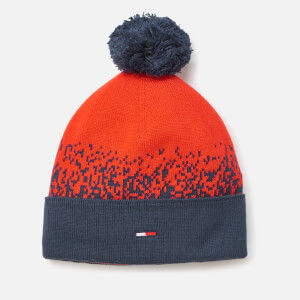 Tommy Hilfiger Women's Pom Pom Degrade Flag Beanie - Corporate