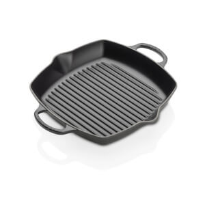 Le Creuset Signature Cast Iron Deep Square Grill - 30cm - Satin Black