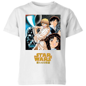 Star Wars Manga Style Kinder T-Shirt - Weiß