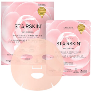 STARSKIN 100% Camella Oil Nourishing and Brightening 2-Step Oil Sheet Mask 0.9 oz
