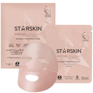 STARSKIN Silkmud French Pink Clay Clarifying Mud Sheet Face Mask
