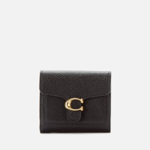 Coach Women's Polished Pebble Tabby Small Wallet - Black
