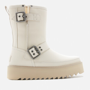 UGG Women's Classic Rebel Biker Short Boots - Bone