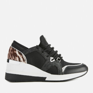 MICHAEL MICHAEL KORS Women's Liv Chunky Running Style Trainers - Black/Gun