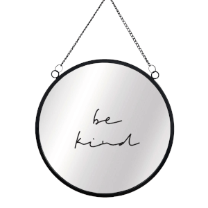 Be Kind Round Mirror & Vinyl Sticker