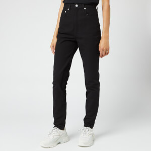 Helmut Lang Women's Femme Hi Cavalry Twill Ryder Jeans - Black Basalt