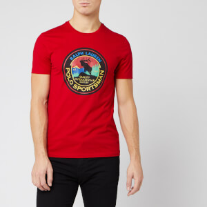 Polo Ralph Lauren Men's Sportsman Hockey Puck Basic T-Shirt - Red