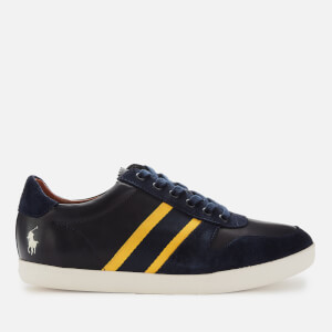 Polo Ralph Lauren Men's Camilo II Leather/Suede Low Top Trainers - Newport Navy/Gold Bugle/Egret