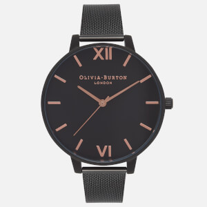 Olivia Burton Women's After Dark Matte Watch - Rose Gold and Black