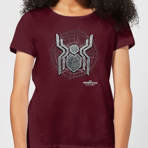 Spider-Man Far From Home Web Icon Women's T-Shirt - Burgundy