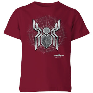 Spider-Man Far From Home Web Icon Kids' T-Shirt - Burgundy