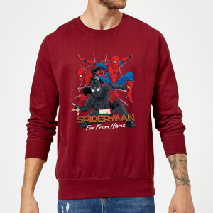 Spider-Man Far From Home Multi Costume Sweatshirt - Burgundy