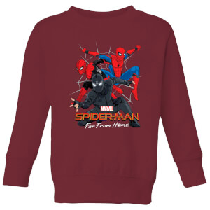 Spider-Man Far From Home Multi Costume Kids' Sweatshirt - Burgundy