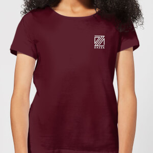 Dazza Pocket Text Women's T-Shirt - Burgundy