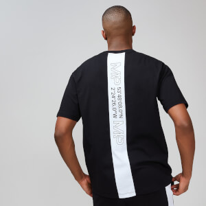 T-shirt graphique à rayures MP Rest Day pour homme - Noir