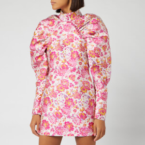 ROTATE Birger Christensen Women's Number 1 Dress - Raspberry Rose Combo