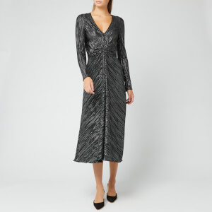 ROTATE Birger Christensen Women's Number 7 Pleat Dress - Black
