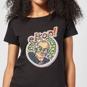 Elton John Star Women's T-Shirt - Black