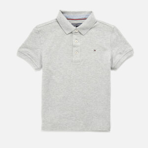 Tommy Kids Boys' Iconic Polo Shirt - Grey Heather