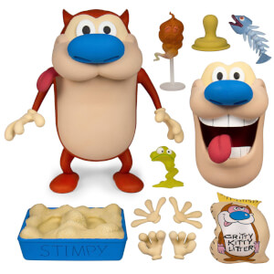 Super7 Nickelodeon Ren & Stimpy Stimpy Deluxe Figure