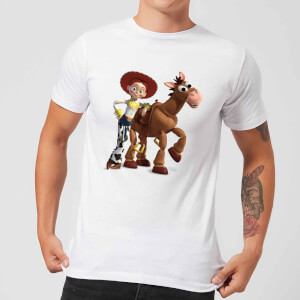Toy Story 4 Jessie And Bullseye Men's T-Shirt - White