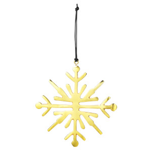 Broste Copenhagen Snowflake Christmas Decoration - Gold