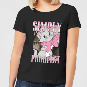 Disney Aristocats Simply Purrfect Women's T-Shirt - Black