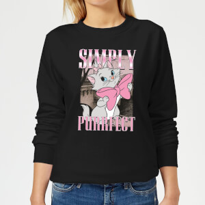 Disney Aristocats Simply Purrfect Women's Sweatshirt - Black