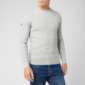 Superdry Men's Academy Crew Neck Jumper - Stone