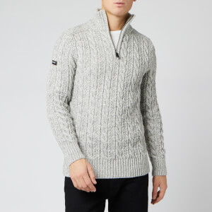 Superdry Men's Jacob Henley Top - Concrete Twist