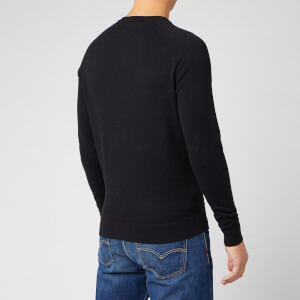 Superdry Men's Orange Label Cotton Crew Neck Jumper - Black