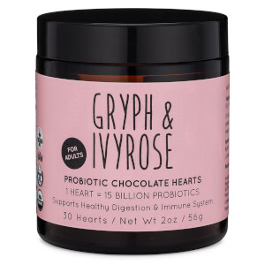 Gryph & IvyRose Adult Probiotic Chocolate Hearts 2 oz