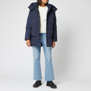 Woolrich Women's Aurora Puffy Coat - Melton Blue
