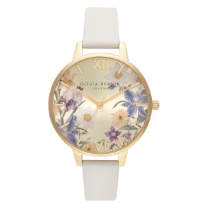 Olivia Burton Women's Enchanted Garden Vegan Watch - Nude/Gold