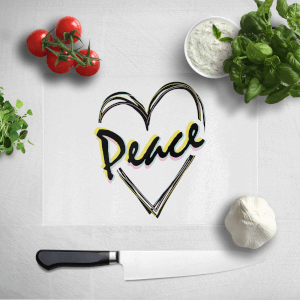 Peace Heart Chopping Board