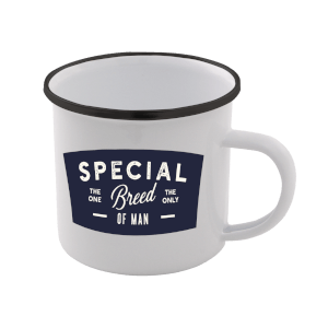 Special Breed Of Man Enamel Mug – White