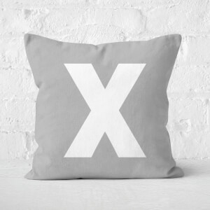 Letter X Square Cushion