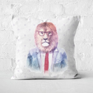 Hipster Lion Square Cushion