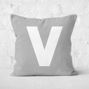 Letter V Square Cushion