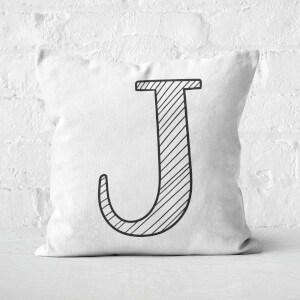 Handwritten J Square Cushion