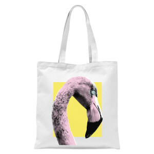 Flamingo Tote Bag - White