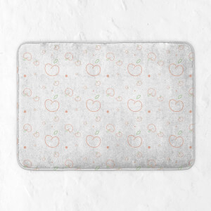 Peach Print Bath Mat