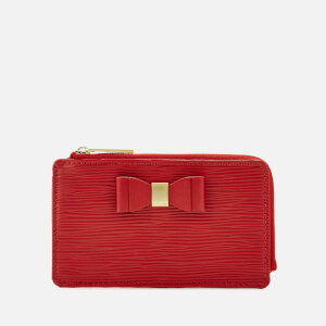 Ted Baker Women's Blue Bow Detail Card Holder - Red