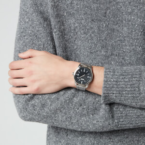 HUGO Men's Create Metal Strap Watch - Rou Black